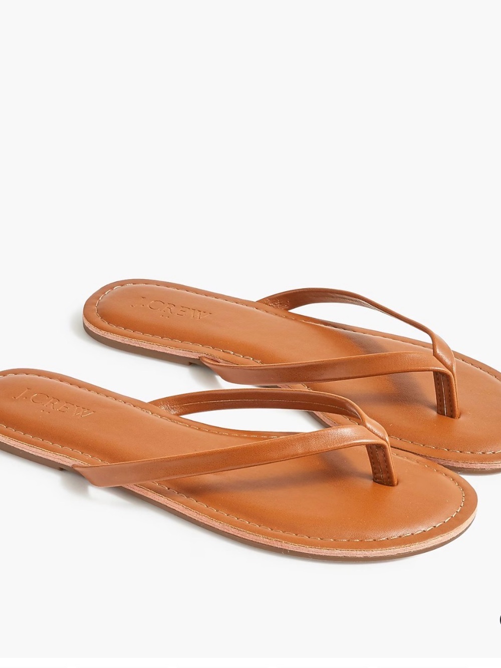 J. Crew Factory Easy Summer Flip Flops - Cedar Wood